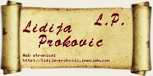 Lidija Proković vizit kartica